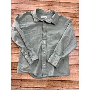 My Three Sons by Evie's Closet Sage Green Button Up Shirt 8y